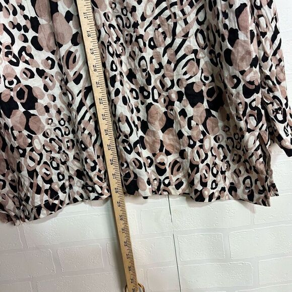 Carole Little Womens Tunic Top Size 2X Linen Blend - Picture 6 of 11